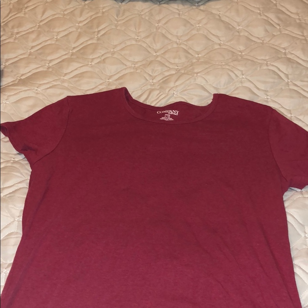 2 shirts they are like red pinkish